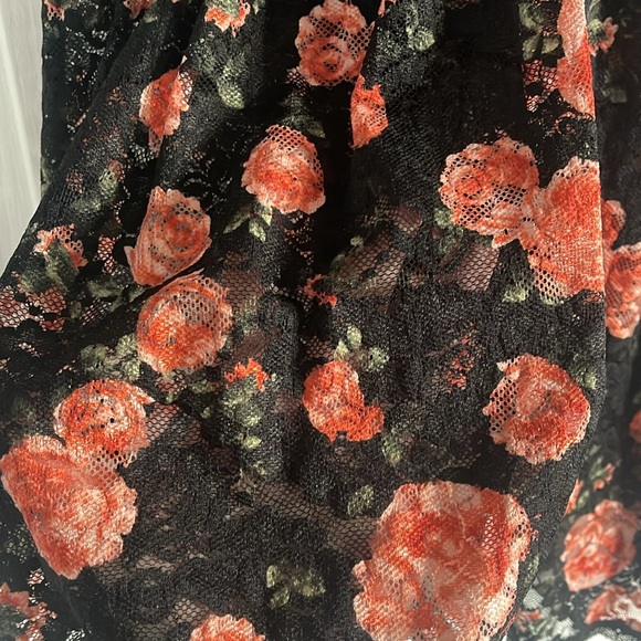 Torrid | Curve Floral Sheer Baby Doll Nightie Tunic Top Sleepwear Size 2 - Picture 2 of 4